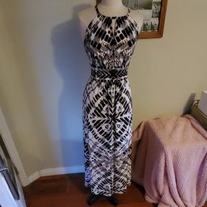 London Times sz 12 tribal pattern maxi dress omg!